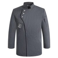 Personnalisé Unisexe Cuisine Hôtel Chef Uniforme Cuisinier Chemise à Manches Courtes Respirant Chef Veste Vêtements