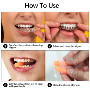 2 pièces/sac Chewies dentaires en silicone pour aligneurs, pour un sourire parfait, à croquer, pour aligneurs dentaires, orthodontie, rétention invisible et fixation - Product Image 5