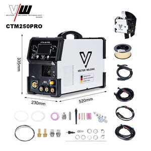 Soldadora VECTOR MIG <span class=keywords><strong>TIG</strong></span> de Corte por Plasma MMA 220V/110V para Uso Profesional y DIY CTM250PRO - Product Image 1