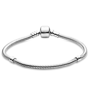 Rz Authentic 925 Sterling Silver <strong>Charm</strong> Snake Chain Bracelet <strong>Bangle</strong> Women's Romantic Party Accessories Fashion Gift - Product Image 2