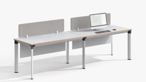 Escritorio de Oficina Modular Moderno de Hierro para <span class=keywords><strong>2</strong></span> <span class=keywords><strong>Personas</strong></span> con Patas de Metal - Muebles Comerciales - Product Image 3