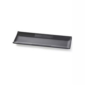 A5 Black <b>Melamine</b> Tableware, Imitation Porcelain BBQ <b>Plate</b>, Hot Pot <b>Plate</b>, Plastic Sushi <b>Plate</b>, Japanese Rectangular Commercial - Product Image 2