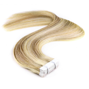 Extensions de cheveux Remy KSWIGS à bandes adhésives, cheveux humains vierges non traités, invisibles, sans couture, ondulation naturelle, cuticules intactes, sans nœuds. - Product Image 6