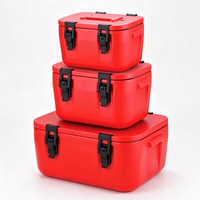 Boîte de transport isotherme commerciale pour aliments, ensemble de 4 pièces, 8L/15L/28L/40L, avec revêtement en acier inoxydable, glacière à champagne pour la restauration