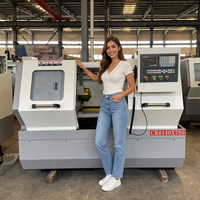 Mesin Bubut Logam Horizontal CNC GSK Single Spindle CK6140 Heavy Duty dengan Panjang Pemrosesan 750/1000mm, Akurasi Tinggi