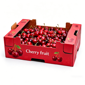 Boîtes en carton ondulé personnalisées imprimées numériquement, recyclables, 1 kg, pour cerises et <span class=keywords><strong>tomates</strong></span> cerises – Vente en gros - Product Image 6