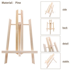 Keep Smiling Cavalletto Pieghevole Portatile da 50 cm in Legno per Esposizione da Tavolo, per Schizzi, Pittura a Olio e Acquerello, Cavalletti Artistici per Artisti - Product Image 2