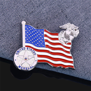 Épinglette personnalisée en émail, double croix d'amitié, <span class=keywords><strong>badge</strong></span> en métal émaillé souple ou dur, aimanté, épinglette de revers personnalisée avec drapeau national pour la Fête Nationale - Product Image 2
