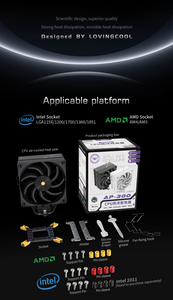 Ventilador Lovingcool RGB PWM de 120mm, disipador de calor de PC de refrigeración rápida, carcasa de ordenador silenciosa de alta velocidad, Enfriador de juegos, diseño de refrigeración rápida - Product Image 6