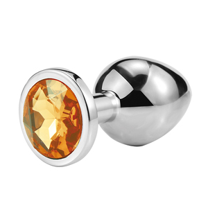 سدادة شرجية من سبائك الألومنيوم بأحجام متعددة، ناعمة وآمنة للمبتدئين، مع زخارف كريستالية ملونة - Product Image 3