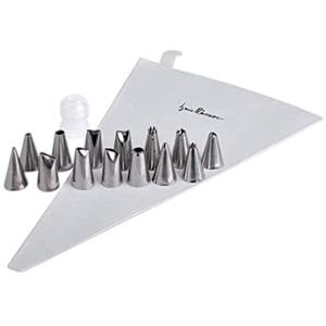 IGINIO MASSARI - BORSA PROFESSIONALE PER DECORAZIONI CON 14 UNGHETTE IN ACCIAIO INOSSIDABILE - Product Image 1