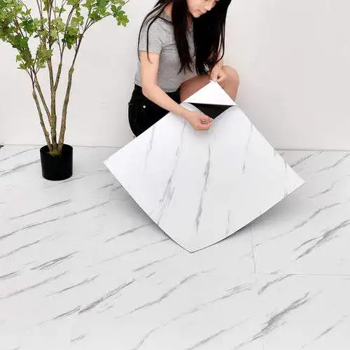 나무 대리석 디자인 자체 접착 바닥 스티커 lvt 비닐 vinilico piso adhesivo pvc 바닥 스티커 방수 홈 장식