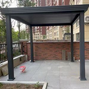 Pergola individuelle pour l'extérieur <span class=keywords><strong>6x3</strong></span> m, <span class=keywords><strong>prix</strong></span> abordable, pergola en aluminium avec toit rétractable - Product Image 2