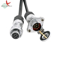 3 manières 7 Broches 4M 4pin Aviation prise Remorque Camion Suzie Câble Vidéo pour Caméra Pour 3 Radars De Recul Moniteur adaptateur avec support