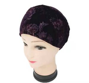 Plush composite printed knit <b>hat</b>, fashionable outdoor warm women's <b>hat</b> - Product Image 1