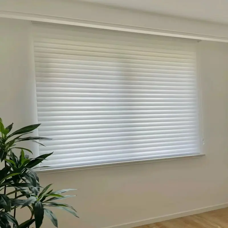 Wooden Blind Curtains With Cordless Handles Shade Slat Wood Venetian Blinds For Home Office Hotel