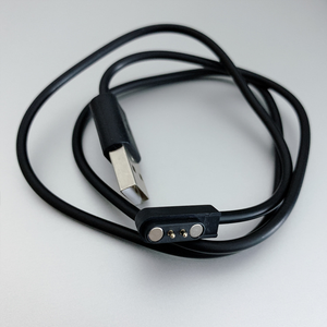 Câble de charge magnétique <span class=keywords><strong>USB</strong></span> en cuivre pur pour montre connectée, universel 2 broches 2,84 mm, noir, vente en gros - Product Image 6