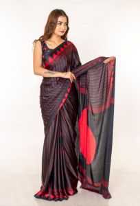 Luxury Silk Saree with Intricate Gold Embroidery Traditional Ethnic Wear for Weddings Festivals Cultural Events and Parties - Product Image 2