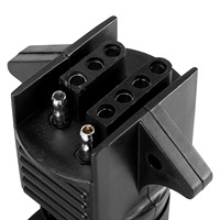 Adaptateur de prise de remorque ronde 7 voies, 7 broches vers 4 voies 4 broches, 5 voies 5 broches, double sortie plate, pour attelage de remorquage de camping-car et camion, OEM personnalisé