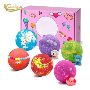 Custom Diy Cute Bath Bombs Kit With Figures Inside