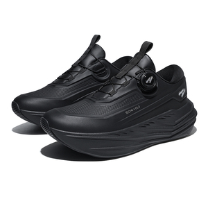 <span class=keywords><strong>Zapatillas</strong></span> Deportivas para <span class=keywords><strong>Hombre</strong></span> con Suela Gruesa y Amortiguación, Sistema de Cordones de Ajuste Rápido, Transpirables, de Cuero, para Caminar, Gimnasio y Entrenamiento - Product Image 3