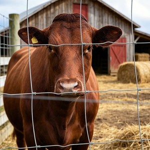Vente directe d'usine de filets pour bétail, filets pour pâturages, filets d'isolation en fil d'acier pour pâturages, revêtement anti-rouille galvanisé à chaud - Product Image 6