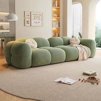 Canapé Modulaire Bouclé Confortable au Design Moderne, Canapé Sectionnel Nuage à Profil Bas pour Salon, Vente en Gros Direct Usine Personnalisable
