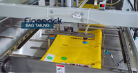 Machines d'emballage de poudre de lait multifonctionnelles entièrement automatiques 25 kg, machine de remplissage et d'emballage de poudre de lait, machine d'emballage de sachets de lait