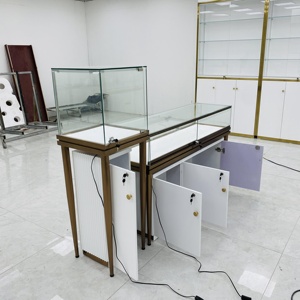 2026 New Design High Grade <strong>Glass</strong> Led Jewelry <strong>Display</strong> <strong>Showcase</strong> Vetrina Espositiva Led <strong>Display</strong> Cabinet - Product Image 2