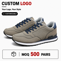 Chaussures de créateur personnalisées OEM, baskets décontractées pour hommes, chaussures de marche rétro avec logo personnalisé, chaussures à marque privée