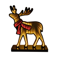 Meilleures ventes : Enseigne néon LED en acrylique alimentée par batterie, motif petit train 3D, avec effets de miroir infini, pour décoration de Noël et d'événements festifs
