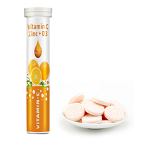 Vente directe d'usine, comprimés effervescents de haute qualité à base de vitamine C + zinc + vitamine D3