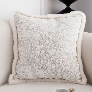 DB Luxury Plaid Jacquard Woven Throw Pillow 45cm 2X 2X French Jacquard Woven Square Soft Bedding Dormitorio Living Sofás Home - Product Image 3