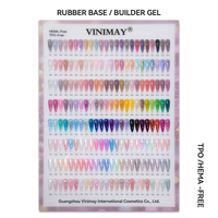 Vinimay Fournitures pour Salons de Manucure : Gel Pailleté Réfléchissant en Bouteille Rechargeable, Gel Solide Couleur, Base Caoutchouc / Gel Constructeur Scintillant