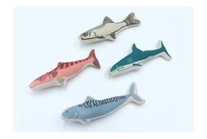 Juguetes para gatos con forma de pez de lona caliente, juguetes para masticar para aliviar el aburrimiento, hierba gatera, juguetes interactivos para gatos resistentes al desgaste, suministros para mascotas - Product Image 3