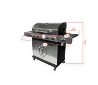 Barbecue au gaz Kamado de haute qualité en acier inoxydable, forme d'œuf, résistant à la chaleur, durable, pour jardin extérieur