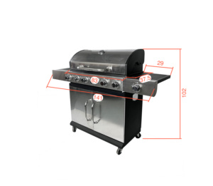 Barbecue au gaz Kamado de haute qualité <span class=keywords><strong>en</strong></span> acier inoxydable, forme d'œuf, résistant à la chaleur, durable, <span class=keywords><strong>pour</strong></span> jardin extérieur - Product Image 6