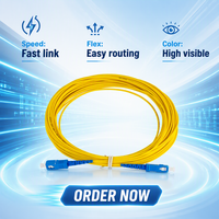 Cordon de brassage fibre optique simple mode simplex 0,9 mm 2,0 mm 3,0 mm pour FTTH, centre de données, télécommunications, ODF, CATV
