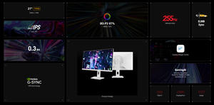 มอนิเตอร์เกม XG27ACMES-W a.u.rog Strix ของแท้27 "2560*1440 255Hz OC (สูงกว่า144Hz) IP เร็ว0.3MS - Product Image 3