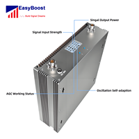 Solution complète EasyBoost, gain de 80 dB, puissance de 27 dBm, kit tri-bande GSM 3G/4G/5G 700/900/1800 MHz, élimine les zones mortes, 3000 m²