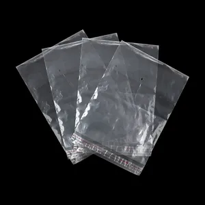 Ookie-bolsas de plástico transparente autoadhesivas, bolsas de celofán
