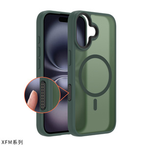 Thích hợp cho iPhone 16/17 Pro Max chống sốc điện thoại Trường hợp với hút từ Ai nút cảm ứng và da-cảm thấy bảo vệ Bìa - Product Image 4