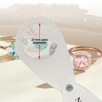 Portable Dichroscope Jewelry Loupe Tool for Identifying Pleochroic Gemstones and Quality Inspection