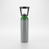 Cylindre en acier pour dioxyde de carbone EN ISO9809 2,7 L, cylindre de CO2 de 2 kg avec valve et poignée en acier