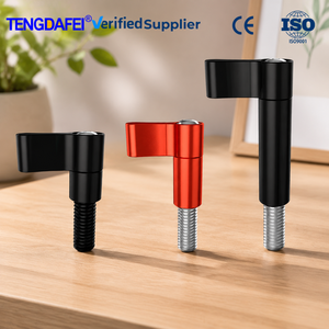 Vis à molette longue réglable en alliage d'aluminium Tengdafei, noir et rouge, pour accessoires de montage de trépied de caméra <span class=keywords><strong>Hero</strong></span> Vlog - Product Image 1