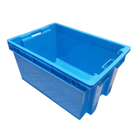 Boîte en plastique robuste Boîte de déménagement pour fruits et légumes de qualité alimentaire Boîte de rangement empilable et emboîtable en plastique