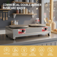 Crêpière électrique multifonctionnelle en acier inoxydable 220V, nouvelle, facile à utiliser, commande tactile, économie d'énergie, haute productivité