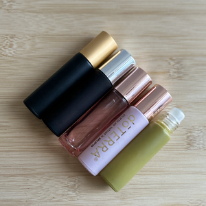 Tube d'huile corporelle rose réutilisable de 10ml Lint <span class=keywords><strong>Doterra</strong></span> Roll on Glass Perfume Roller Ball Bottle - Product Image 4