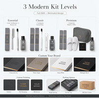 Kit d'articles de toilette jetables pour hôtel, 10 pièces, pour couples en lune de miel, logo personnalisé, OEM ODM