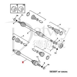 <span class=keywords><strong>Eje</strong></span> <span class=keywords><strong>de</strong></span> Transmisión (Izquierdo) para <span class=keywords><strong>Peugeot</strong></span> <span class=keywords><strong>206</strong></span> 207 Citroen C2 1.4/1.6MT, OE 3272AE 3273CT 9636798680 3272AF (Marca Datwy) - Product Image 6